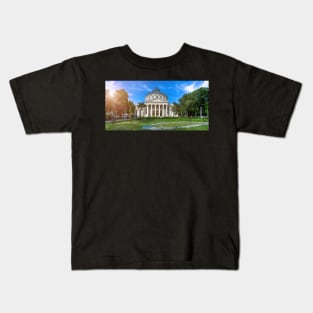 The Romanian Athenaeum in Bucharest, Romania Kids T-Shirt